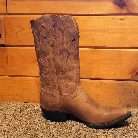 Justin's Western Boots Tan Leather. - Picture 1 of 4